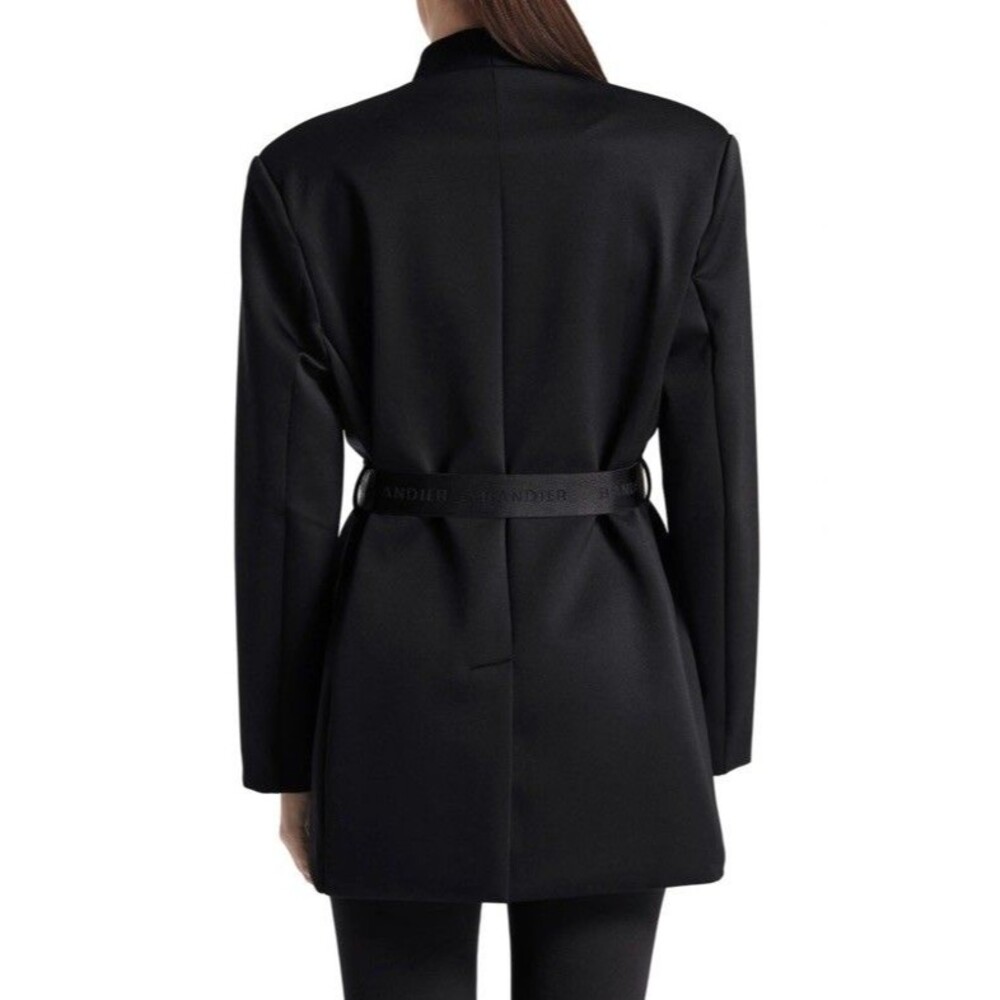 Bandier Sport Logo Jacket Blazer Size XS - Black MSRP $298 - Picture 5 of 7